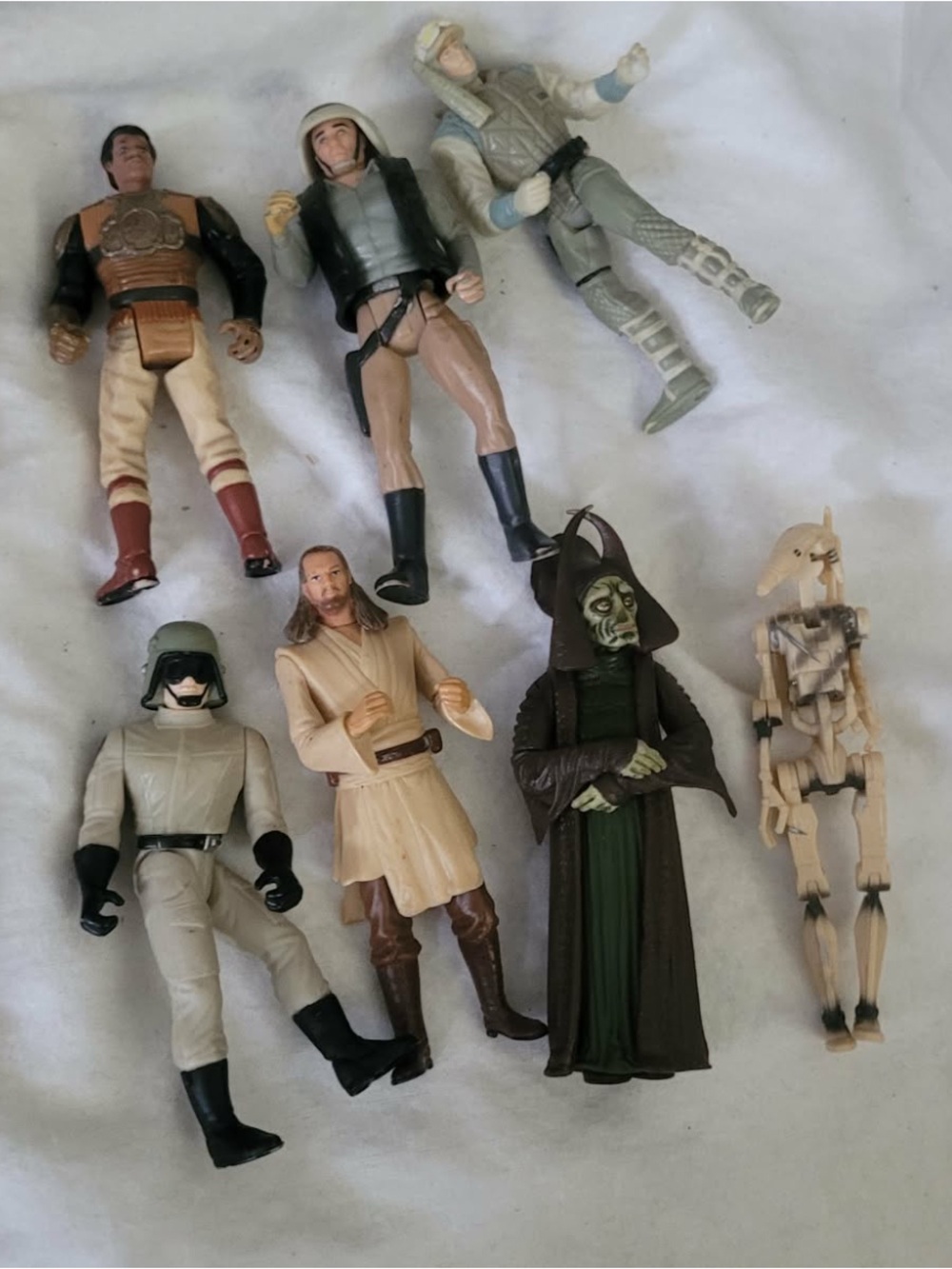 Star Wars Action Figures - Beige, Brown, Black, Green, Tan